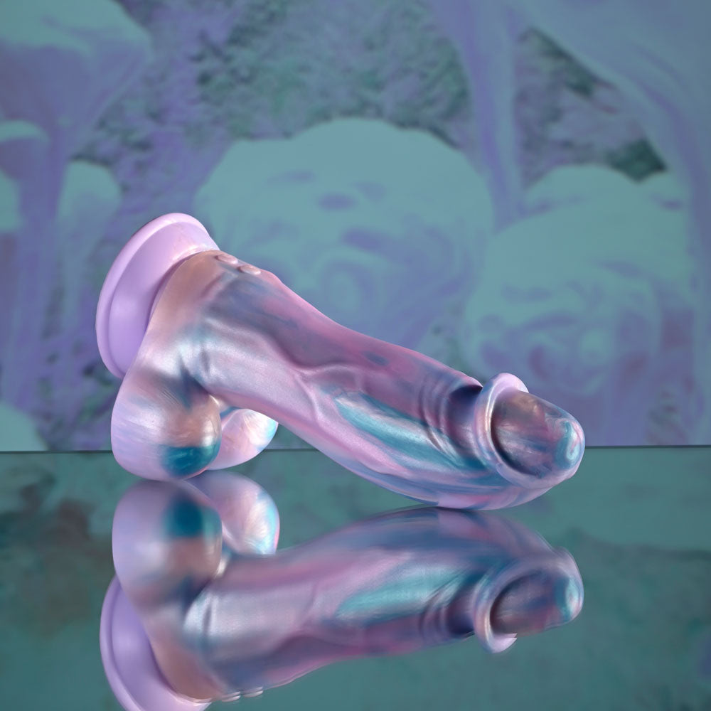 Evolved Mythical Multicoloured 22.6 Cm Usb Rechargeable Vibrating Fantasy Dildo With Remote