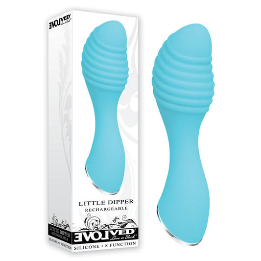 Evolved Little Dipper Light Blue 10.1 Cm (4'') Usb Rechargeable Mini Vibrator