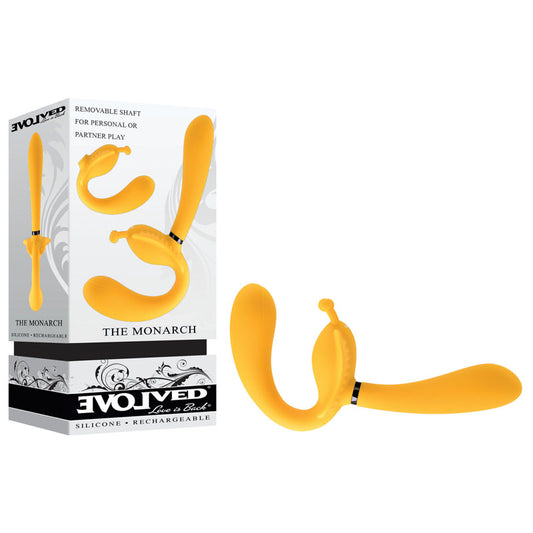 Evolved The Monarch Yellow Usb Rechargeable Multi Use Couples Vibrator