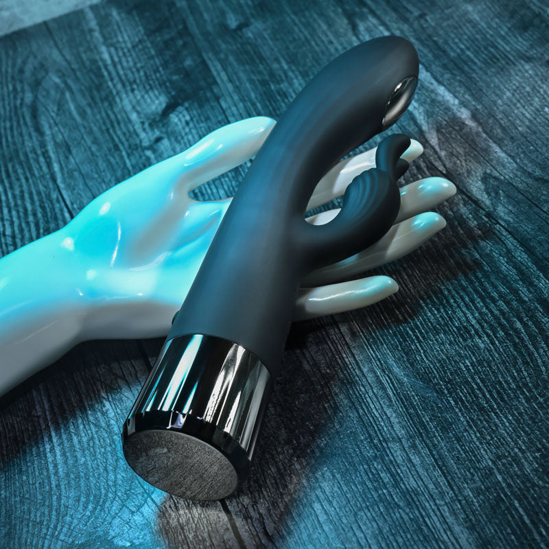 Evolved Heat Up & Chill Black 24.1 Cm Usb Rechargeable Heating & Cooling Rabbit Vibrator