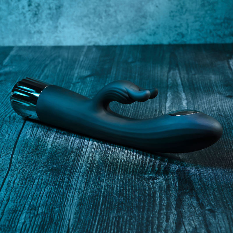 Evolved Heat Up & Chill Black 24.1 Cm Usb Rechargeable Heating & Cooling Rabbit Vibrator