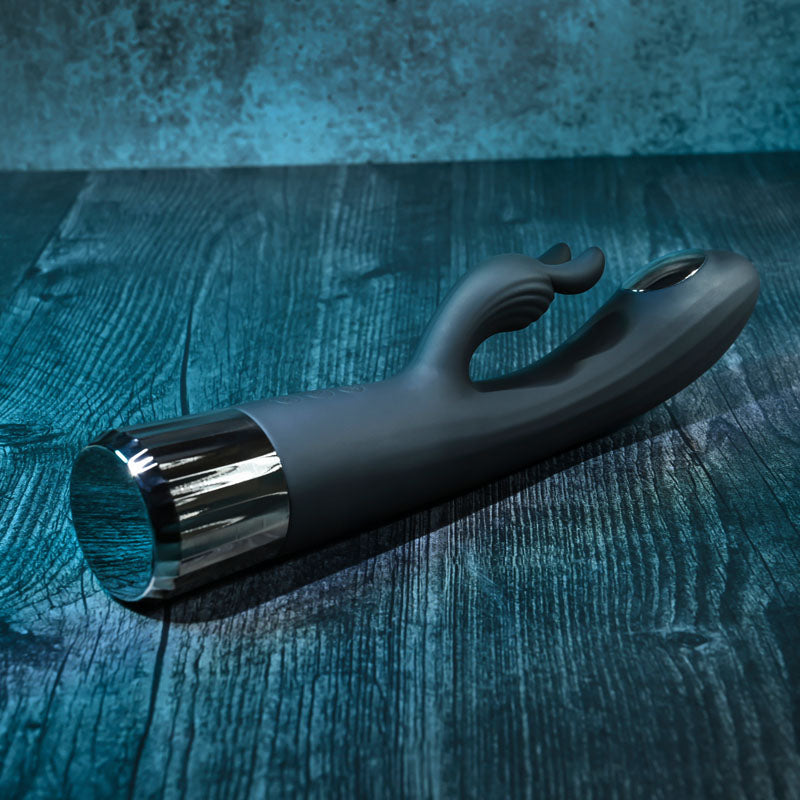 Evolved Heat Up & Chill Black 24.1 Cm Usb Rechargeable Heating & Cooling Rabbit Vibrator