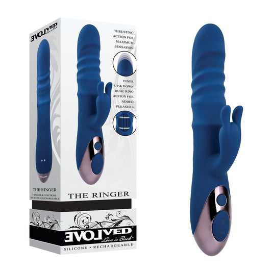 Evolved The Ringer Blue 23.8 Cm Usb Rechargeable Rabbit Vibrator