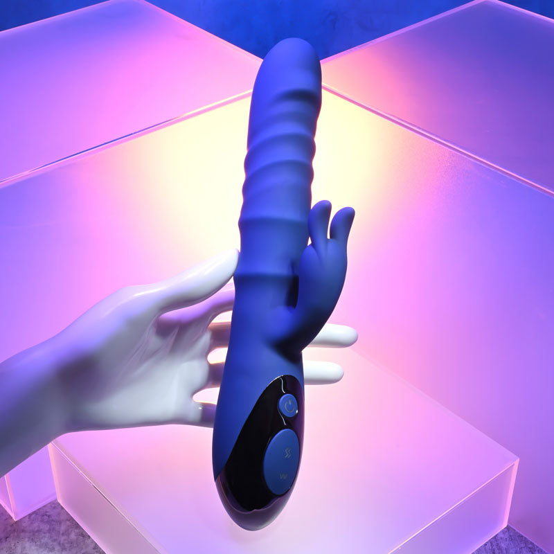 Evolved The Ringer Blue 23.8 Cm Usb Rechargeable Rabbit Vibrator