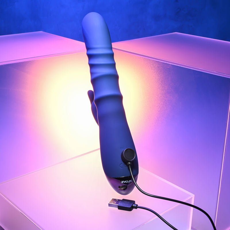 Evolved The Ringer Blue 23.8 Cm Usb Rechargeable Rabbit Vibrator