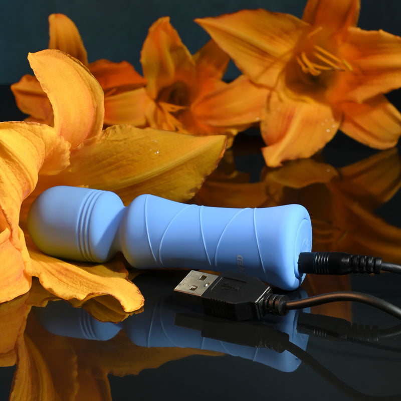 Evolved Out Of The Blue Blue 10.5 Cm Usb Rechargeable Mini Massager Wand