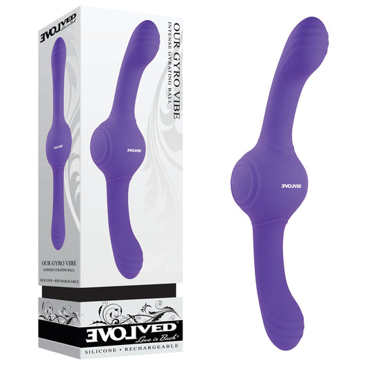 Evolved Our Gyro Vibe Purple 29.5 Cm Usb Rechargeable Super Double Vibrator