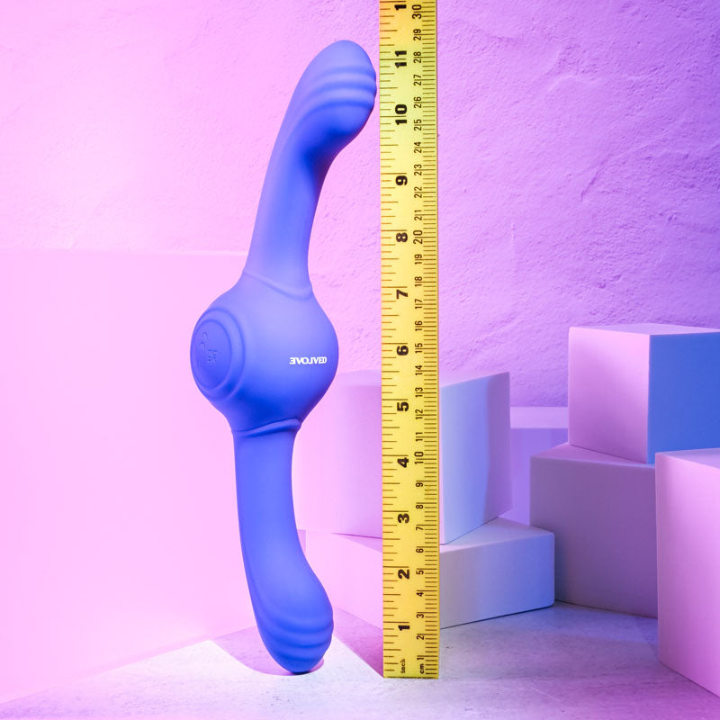 Evolved Our Gyro Vibe Purple 29.5 Cm Usb Rechargeable Super Double Vibrator
