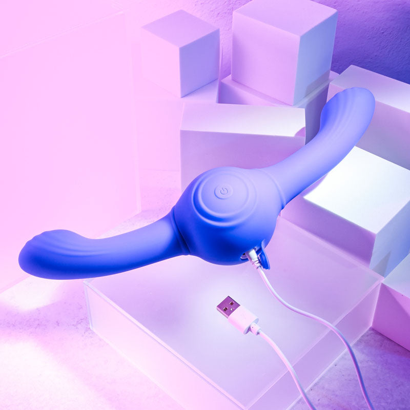 Evolved Our Gyro Vibe Purple 29.5 Cm Usb Rechargeable Super Double Vibrator