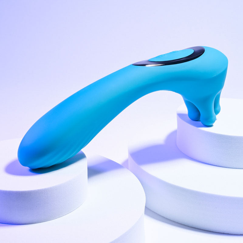 Evolved Heads Or Tails Blue 19.3 Cm Usb Rechargeable Dual Ended Massager