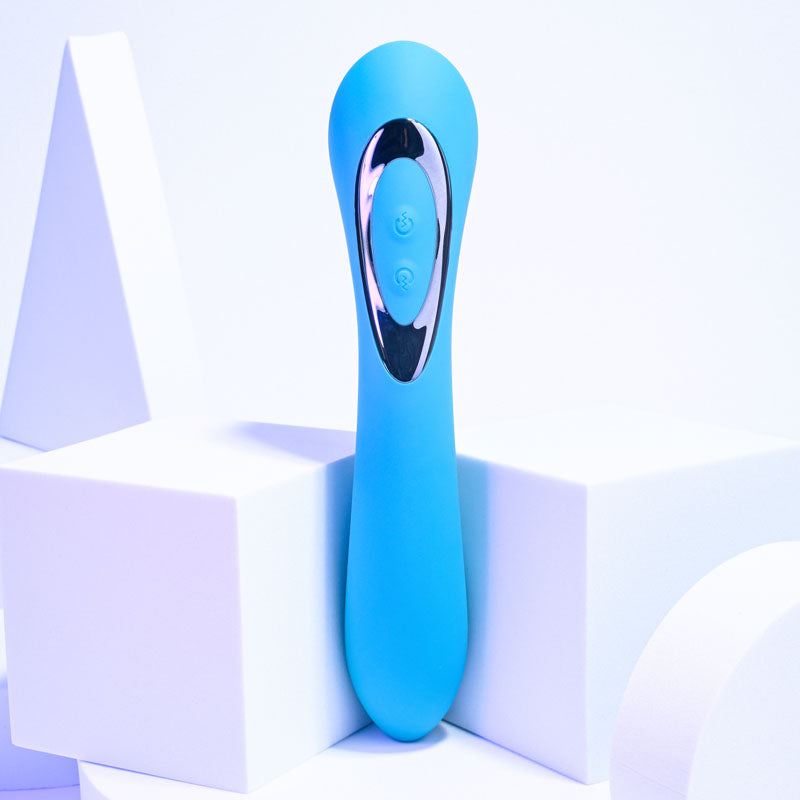 Evolved Heads Or Tails Blue 19.3 Cm Usb Rechargeable Dual Ended Massager