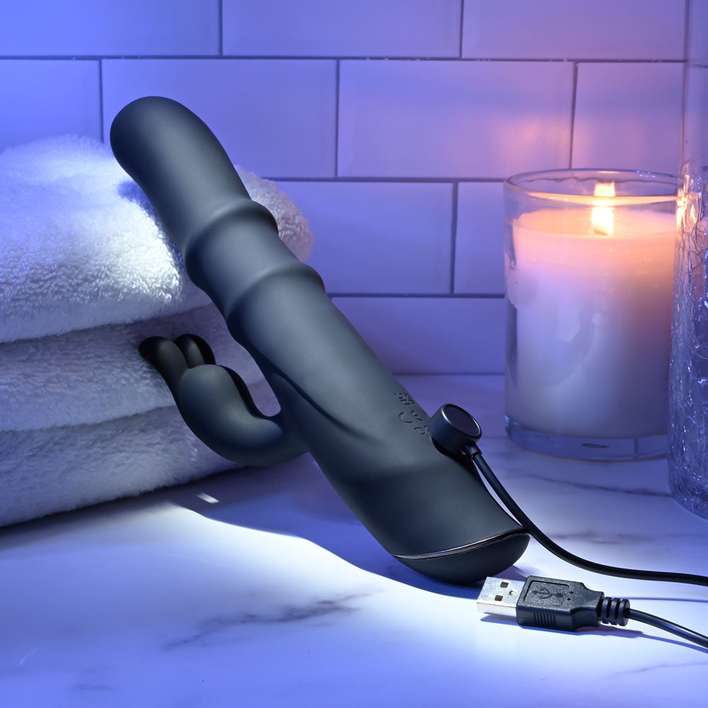 Evolved Ringmaster Black 23.1 Cm Usb Rechargeable Rabbit Vibrator