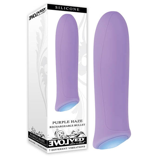 Evolved Purple Haze Purple 8.6 Cm (3.4'') Usb Rechargeable Bullet