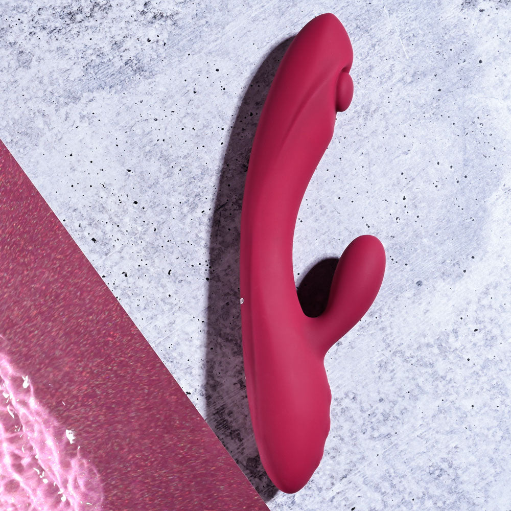 Evolved Jammin' G Burgundy 20.1 Cm Usb Rechargeable Rabbit Vibrator