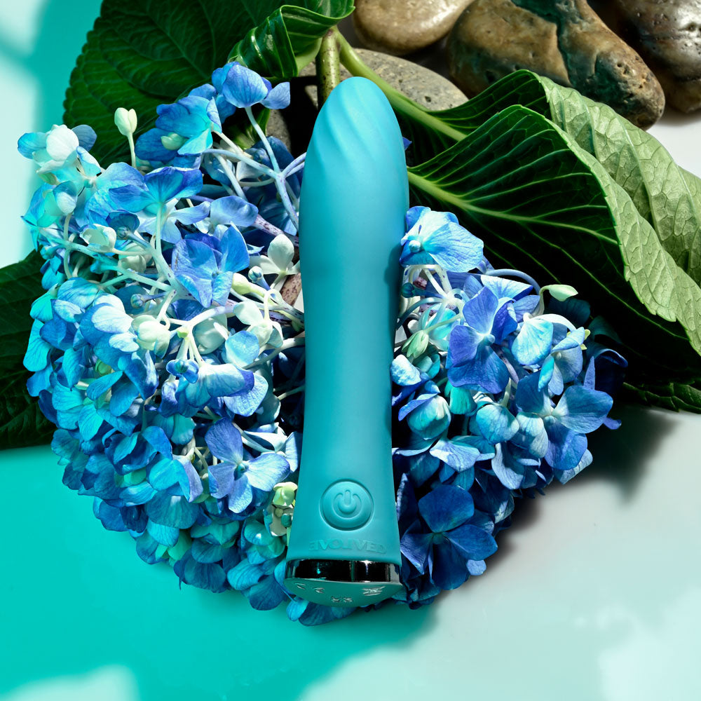 Evolved Ultra Wave Blue 13 Cm Usb Rechargeable Mini Vibrator