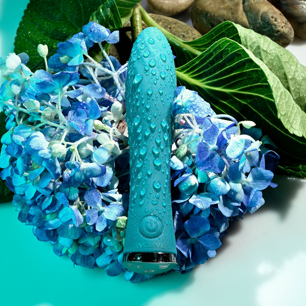 Evolved Ultra Wave Blue 13 Cm Usb Rechargeable Mini Vibrator