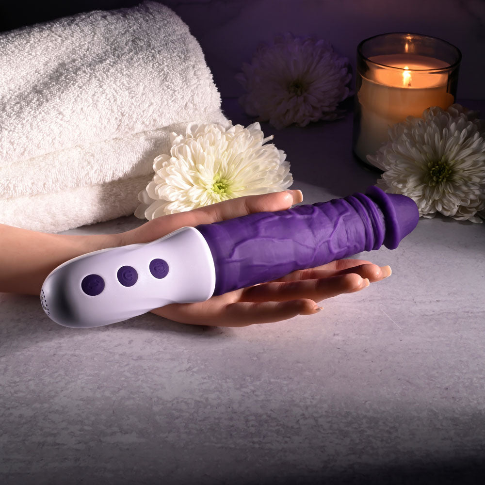 Evolved Plum Thrust Purple 29 Cm Usb Rechargeable Thrusting Vibrator