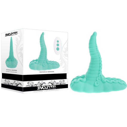 Evolved Tentacle Grinder Green Usb Rechargeable Fantasy Grinder Pad With Wireless Remote