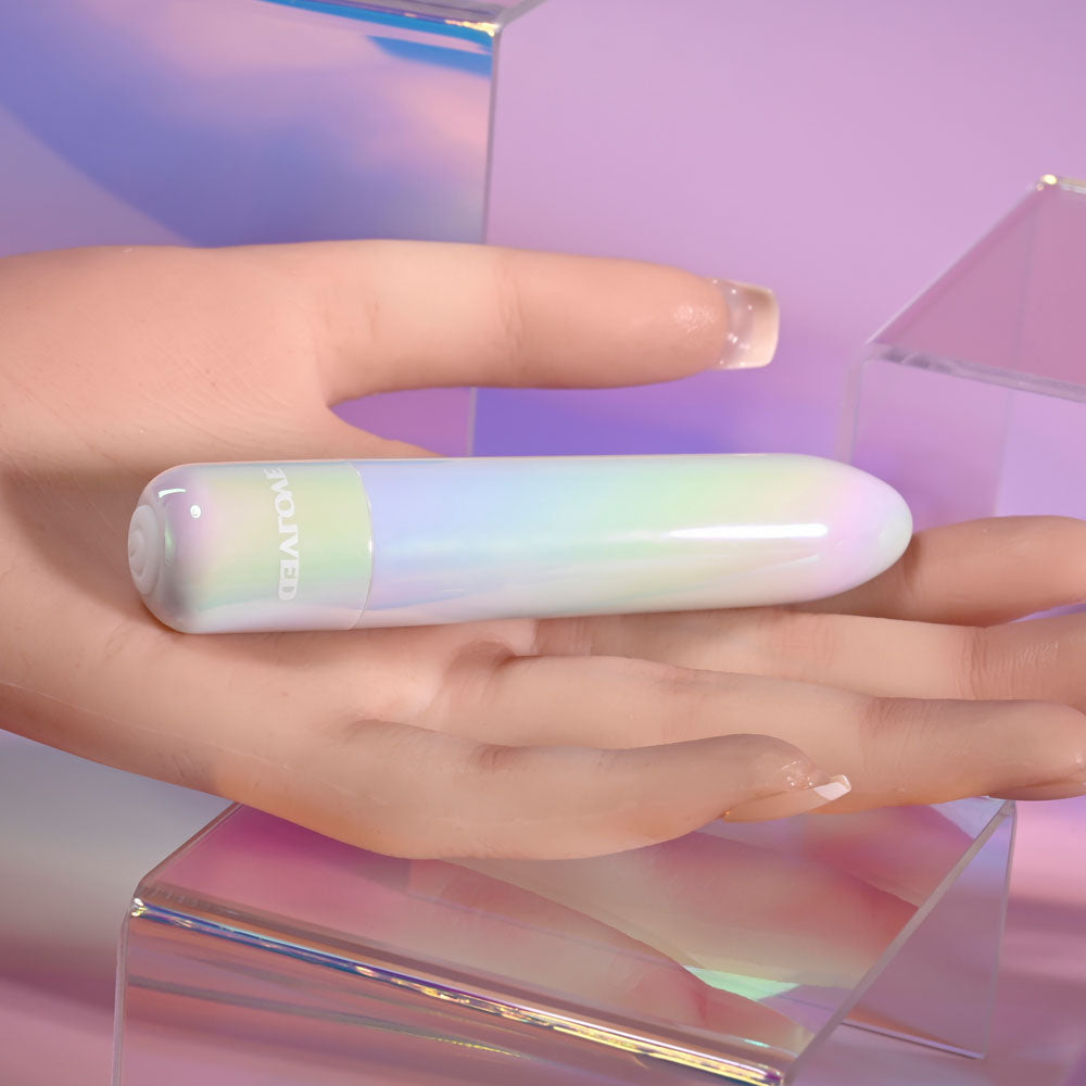 Evolved Easy Does It Pearlescent White 10 Cm Usb Rechargeable Bullet