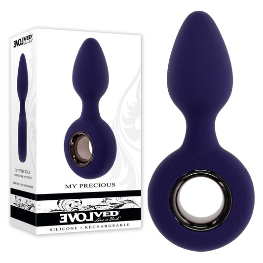 Evolved My Precious Blue 12.7 Cm Usb Rechargeable Vibrating Butt Plug