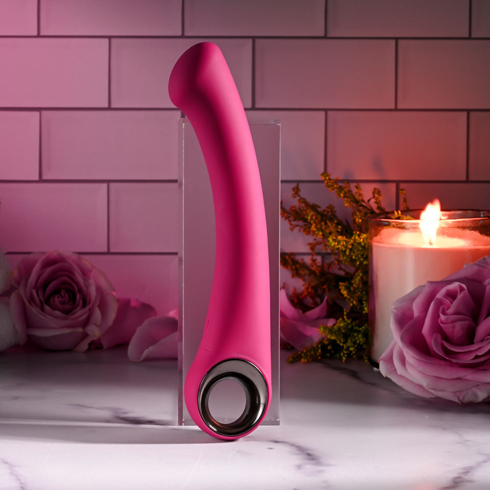 Evolved Pleasure Curve Pink 19 Cm Usb Rechargeable Vibrator