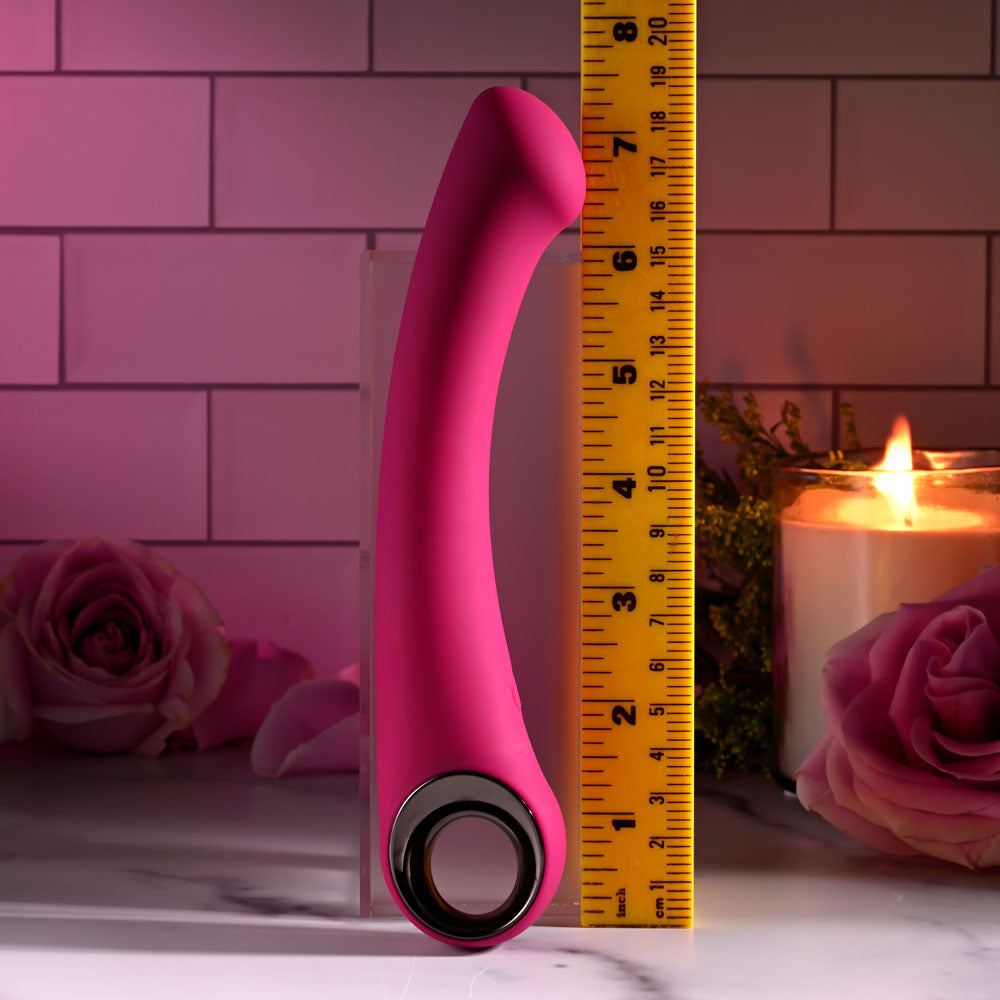 Evolved Pleasure Curve Pink 19 Cm Usb Rechargeable Vibrator