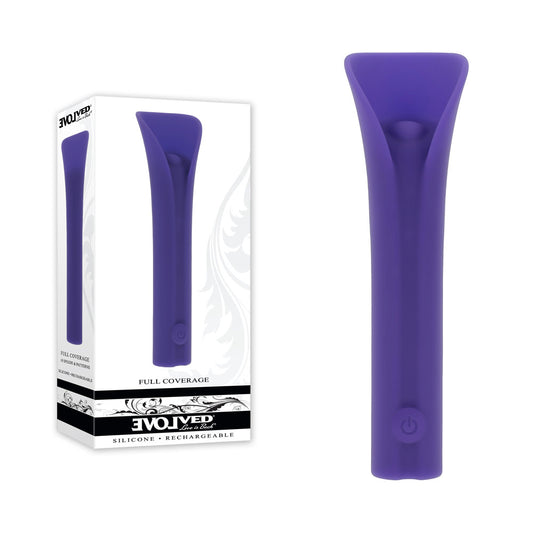 Evolved Full Coverage Purple 11.9 Cm Usb Rechargeable Bullet