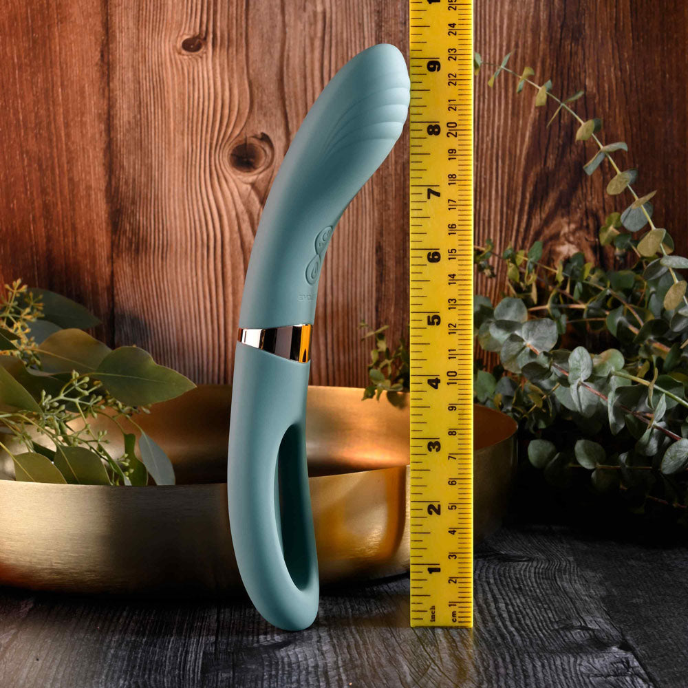 Evolved Chick Flick Olive Green 24 Cm Usb Rechargeable Vibrator With Flicking Tip
