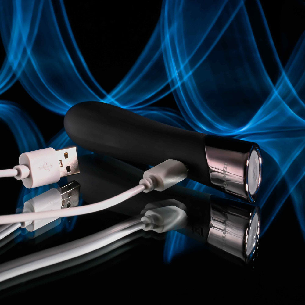 Evolved Back In Black Black 11.9 Cm Usb Rechargeable Bullet