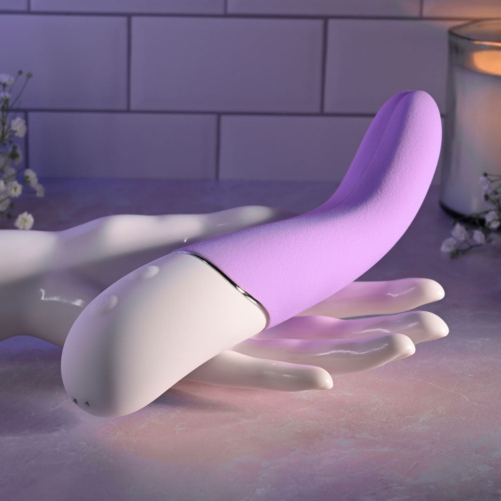 Evolved Slip Of The Tongue Purple 21.1 Cm Usb Rechargeable Flicking Tongue Vibrator