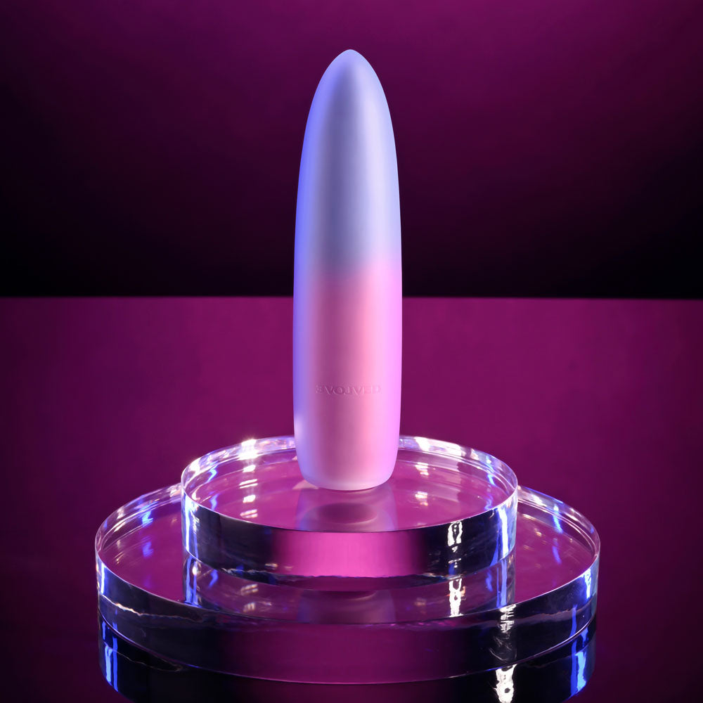 Evolved Paradise Bullet Pink/Purple 10.2 Cm Usb Rechargeable Bullet