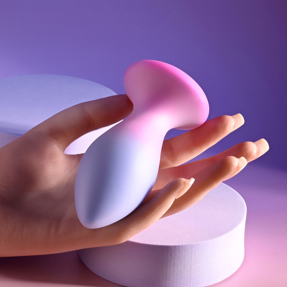 Evolved Paradise Plug Pink/Purple 10.5 Cm Usb Rechargeable Vibrating Butt Plug With Wireless Remote