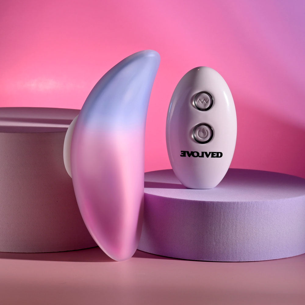 Evolved Paradise Panty Pink/Purple Usb Rechargeable Panty Vibrator With Remote Control
