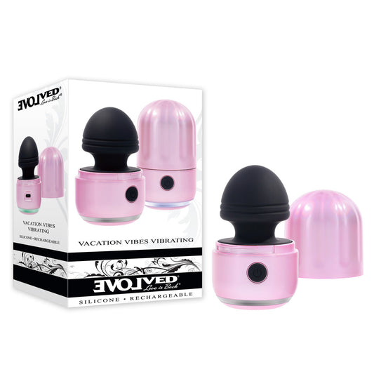 Evolved Vacation Vibes Vibrating Pink/Black 8.5 Cm Usb Rechargeable Vibrating Stimulator