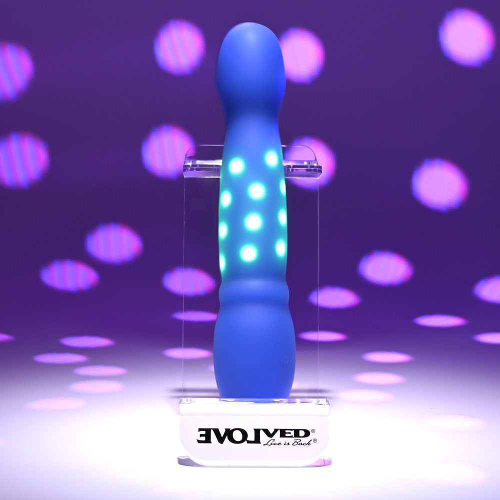Evolved Disco Diva Blue 20.9 Cm Usb Rechargeable Light Up Vibrator