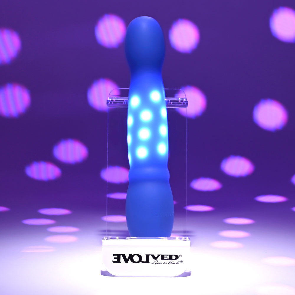 Evolved Disco Diva Blue 20.9 Cm Usb Rechargeable Light Up Vibrator
