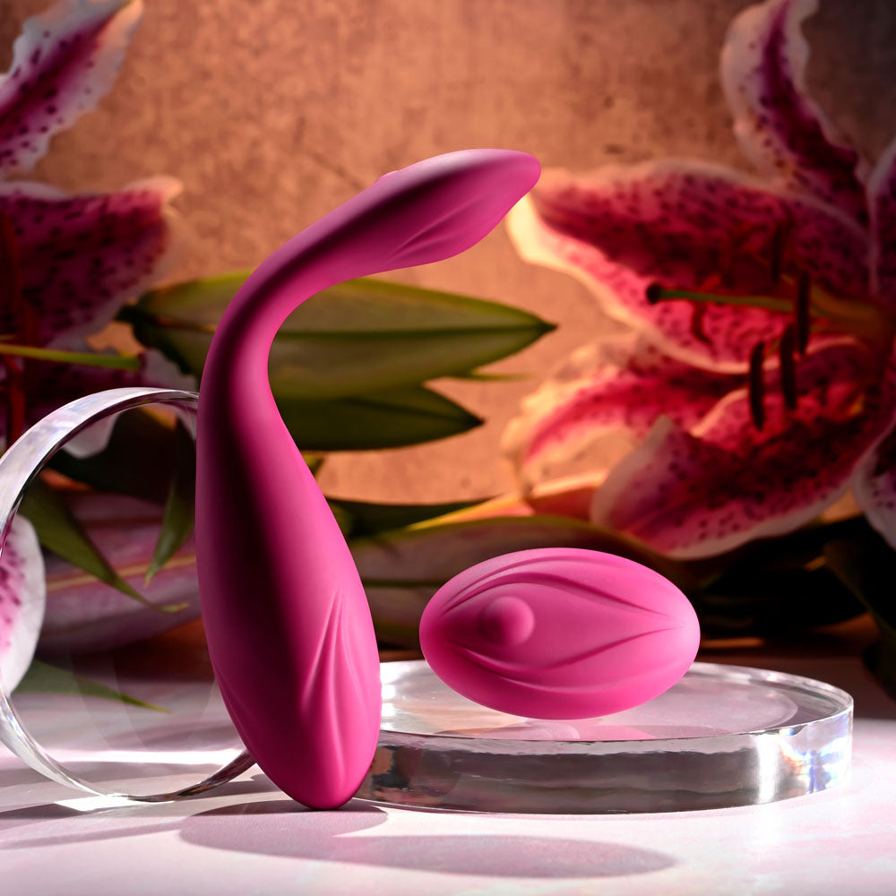Evolved Cherry Pose Pink 16.1 Cm Usb Rechargeable Flexible & Posable Vibrator With Remote