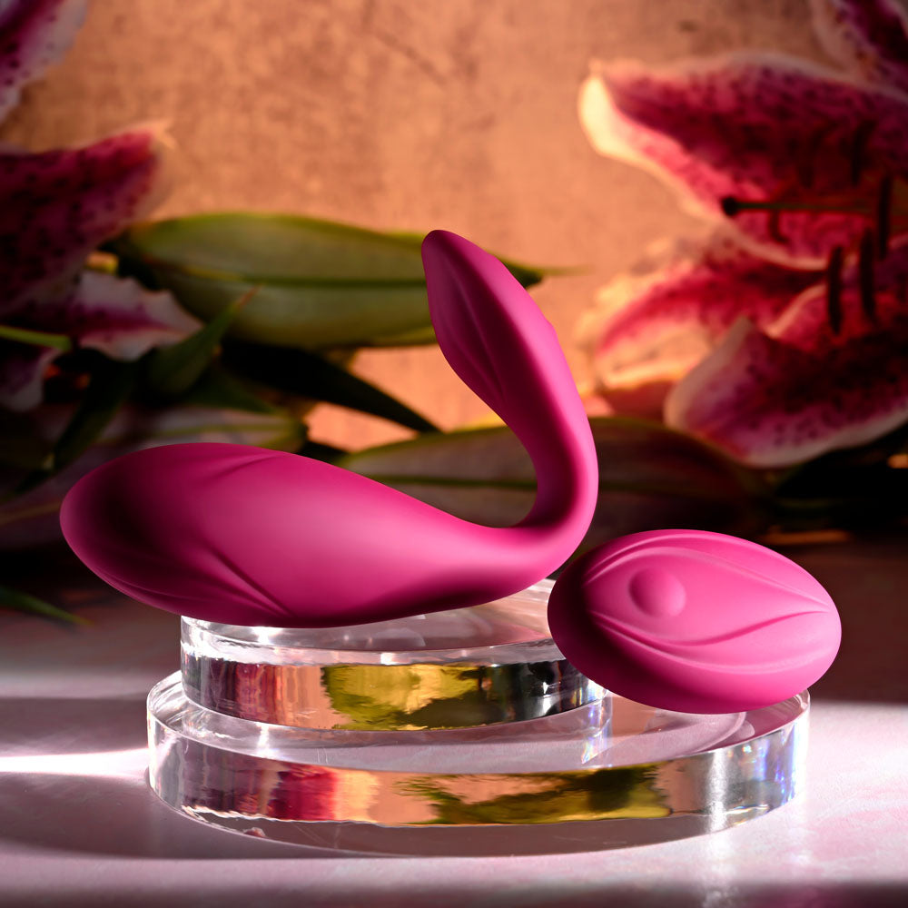 Evolved Cherry Pose Pink 16.1 Cm Usb Rechargeable Flexible & Posable Vibrator With Remote