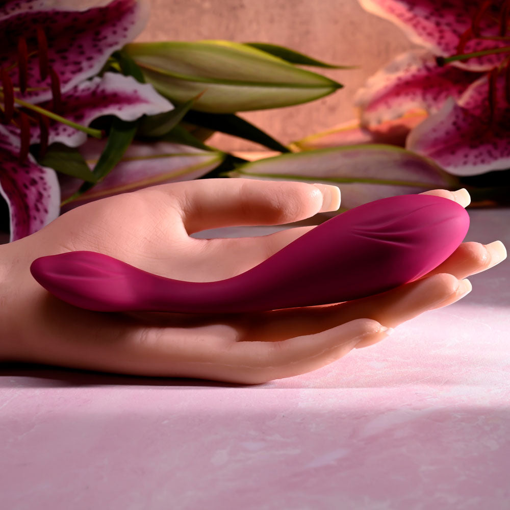 Evolved Cherry Pose Pink 16.1 Cm Usb Rechargeable Flexible & Posable Vibrator With Remote