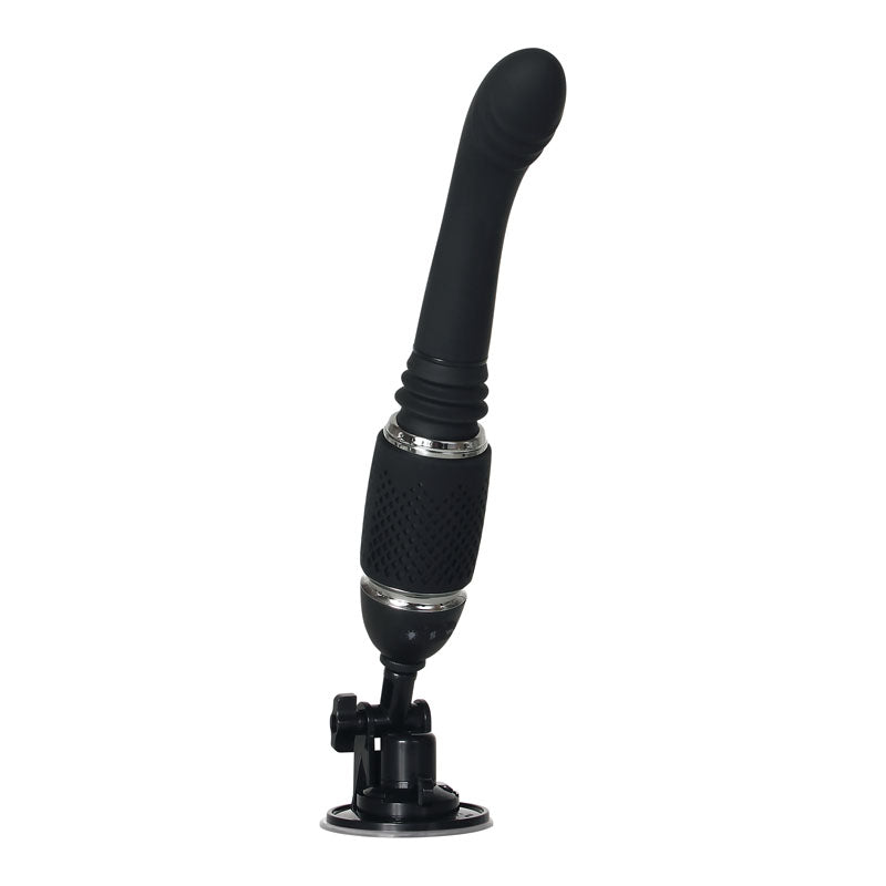 Evolved Thrust & Go Black 15 Cm Usb Rechargeable Thrusting Vibrator With Interchangable Shafts