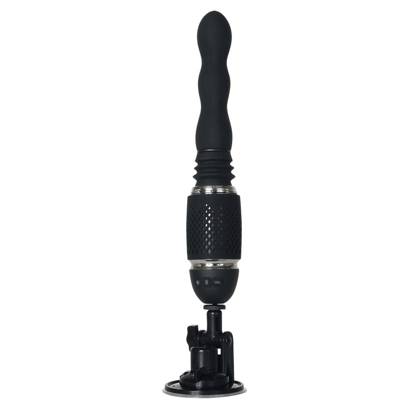Evolved Thrust & Go Black 15 Cm Usb Rechargeable Thrusting Vibrator With Interchangable Shafts