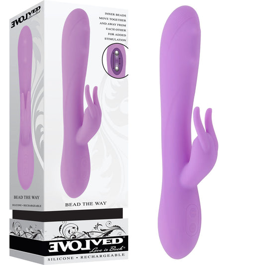 Evolved Bead The Way Pink 23.2 Cm Usb Rechargeable Rabbit Vibrator