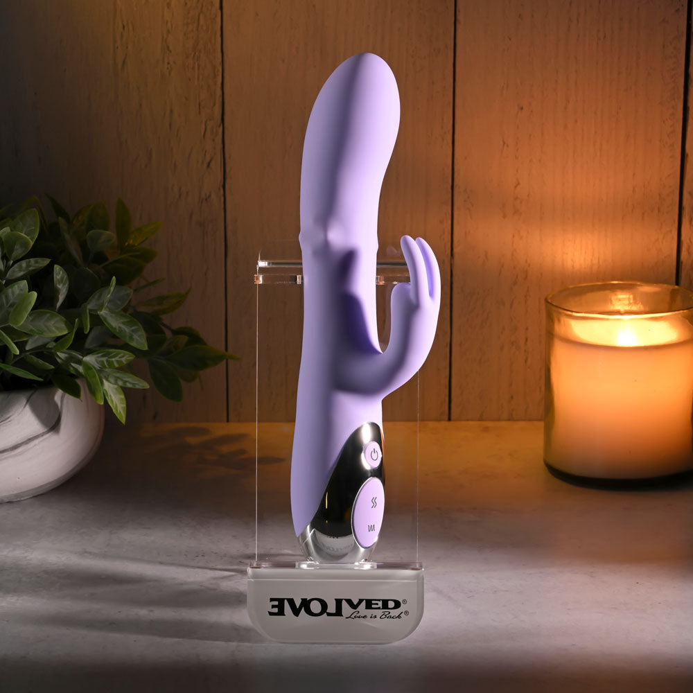 Evolved Spinderella Purple Usb Rechargeable Rabbit Vibrator