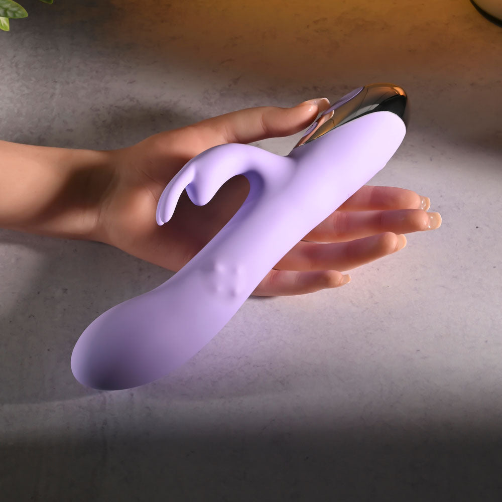 Evolved Spinderella Purple Usb Rechargeable Rabbit Vibrator