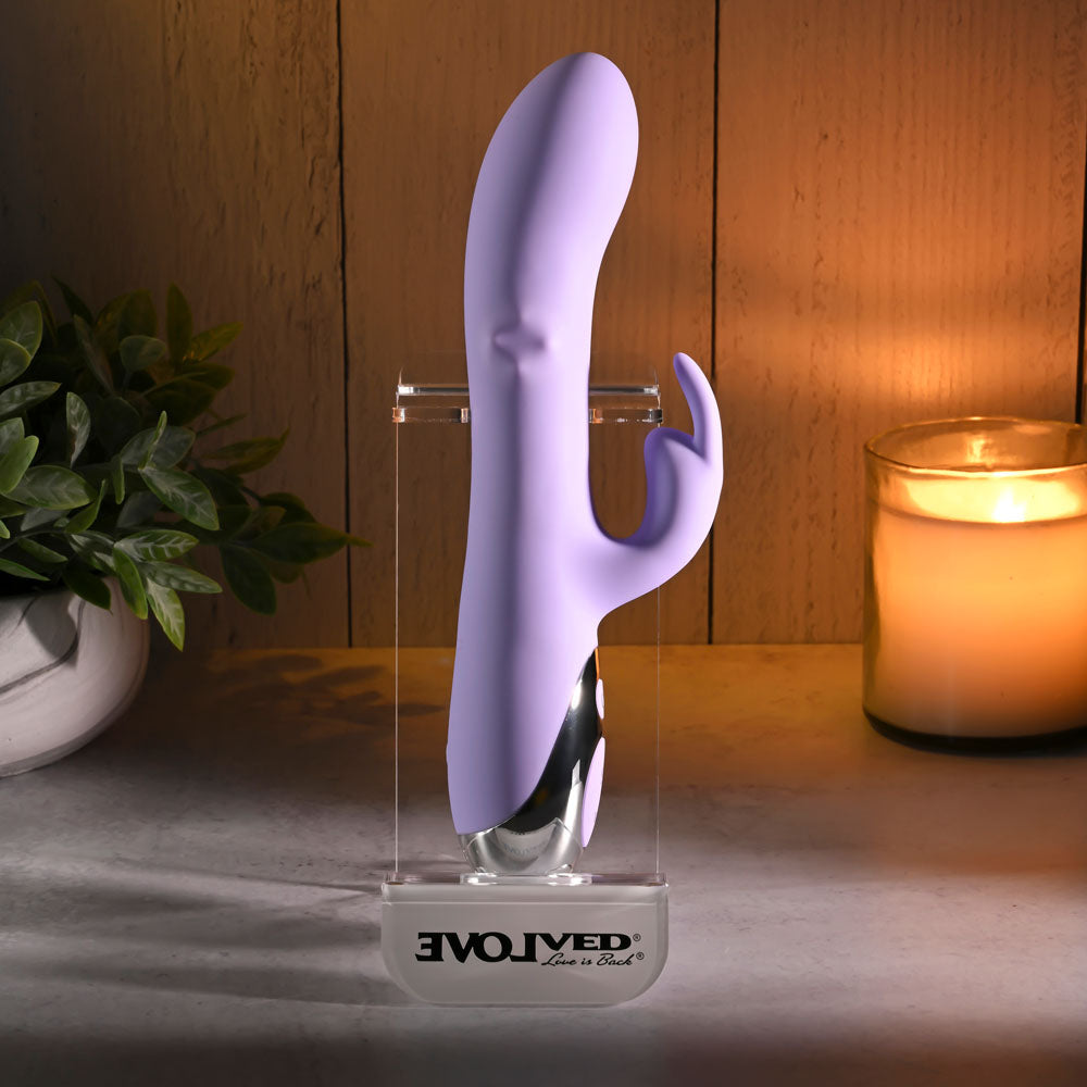 Evolved Spinderella Purple Usb Rechargeable Rabbit Vibrator