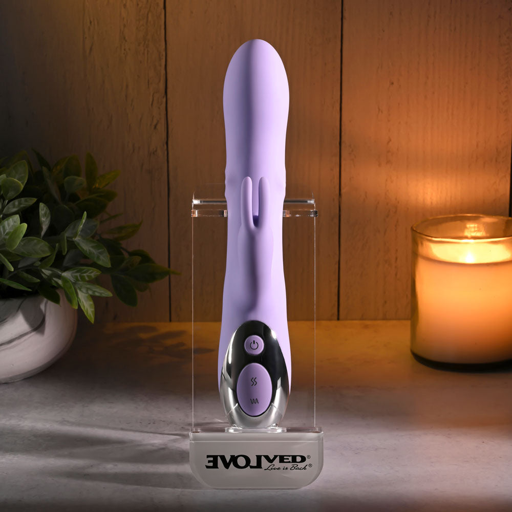 Evolved Spinderella Purple Usb Rechargeable Rabbit Vibrator
