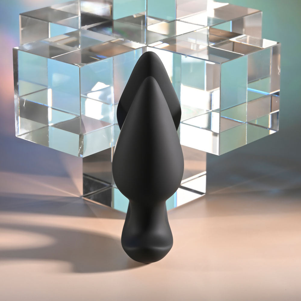 Evolved The Genie Black 11.2 Cm Usb Rechargeable Vibrating Plug With Wireless Remote