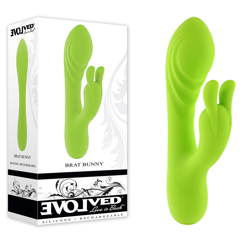 Evolved Brat Bunny Green 16.2 Cm Usb Rechargeable Rabbit Vibrator