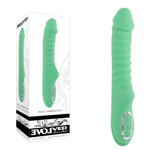Evolved Full Throttle Mint Green 24.1 Cm Usb Rechargeable Vibrator