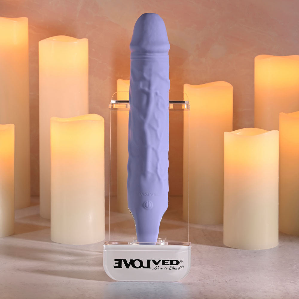 Evolved Large Purple Fantasy Purple 21.8 Cm Usb Rechargeable Vibrator
